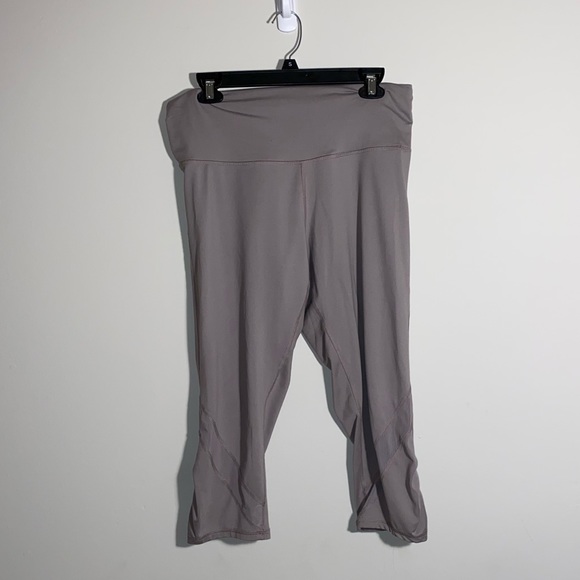 champion grey/lavender cropped leggings - Picture 1 of 4
